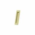 Deltana Flush Pull; Rectangular; Solid Brass; 7 x 1-7/8 x 3/8; Unlacquered Bright Brass Finish FP7178U3-UNL